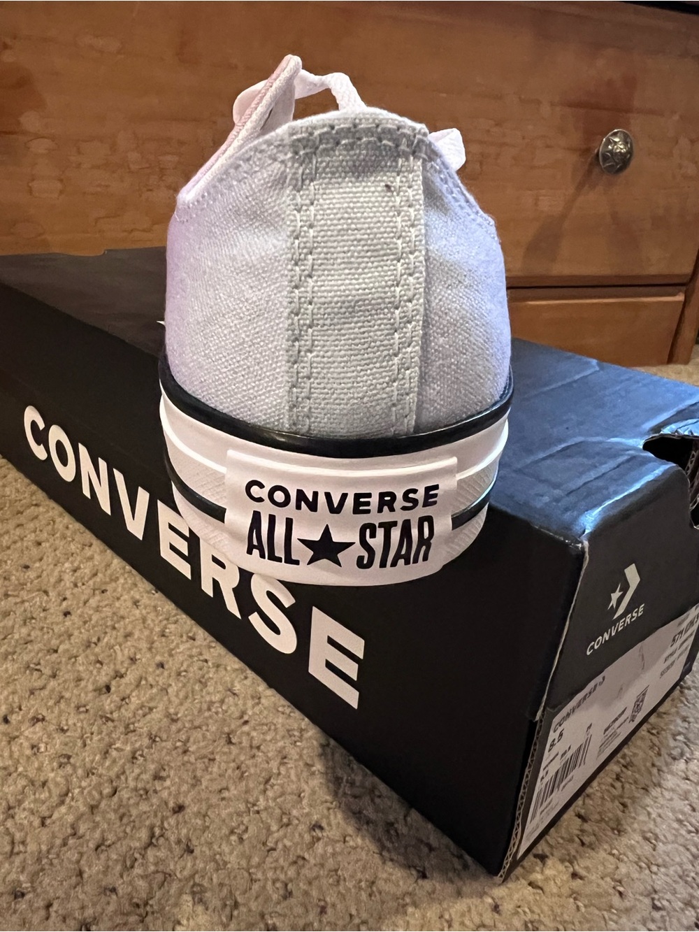 Converse Women's Low Top Sneakers - Pink Blue Lavender Gradient - Picture 6 of 8